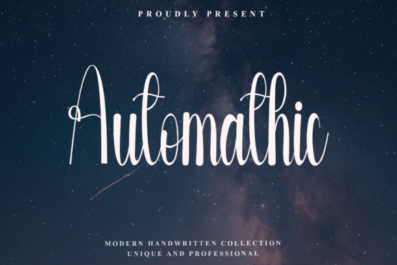 Automathic: A Sophisticated Script Font for Digital Brands