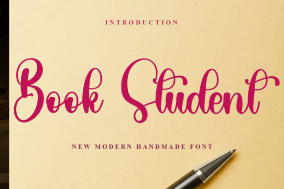 Book Student: A Whimsical Font for Editorial Charm