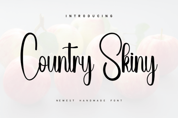 Country Skiny: A Lively Handwritten Font for Authentic Branding