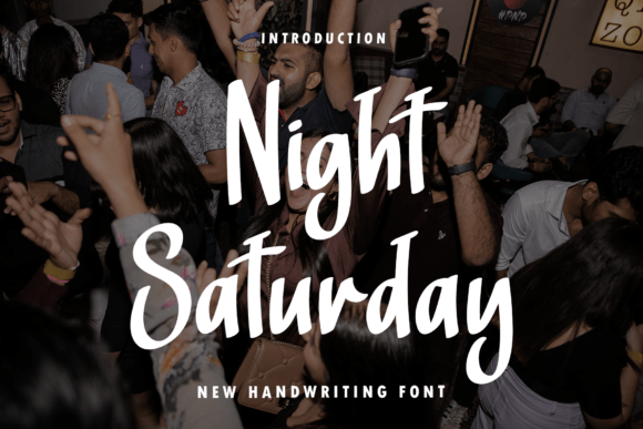 Crafting with Night Saturday: A Graceful Script for Creative Projects