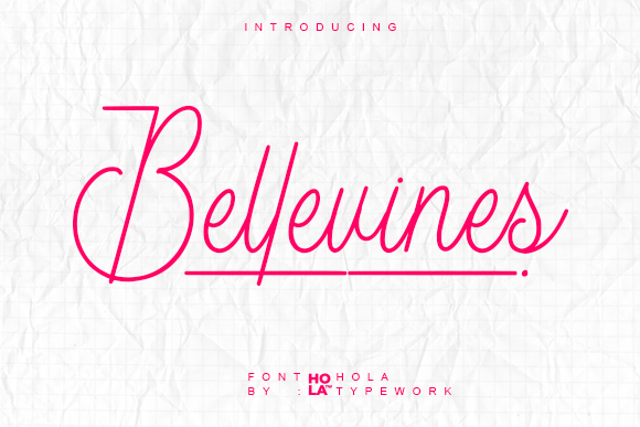 Crafting with the Bellevines Elegant Script Font
