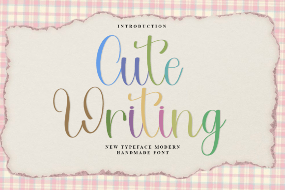 Cute Writing: A Playful Typeface for Editorial Warmth and Personality