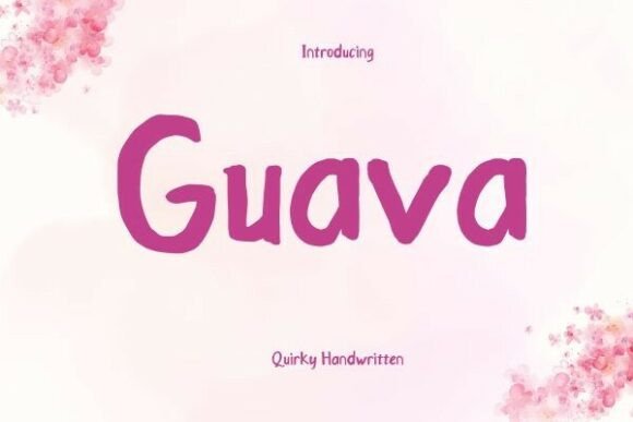Guava Font: A Handwritten Touch for Handmade Products