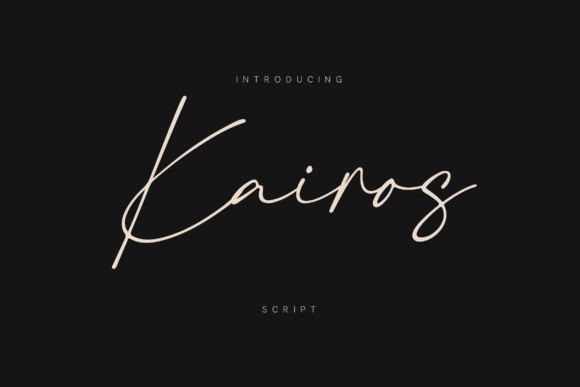 Kairos: The Signature Script Font for Crafters & Creators