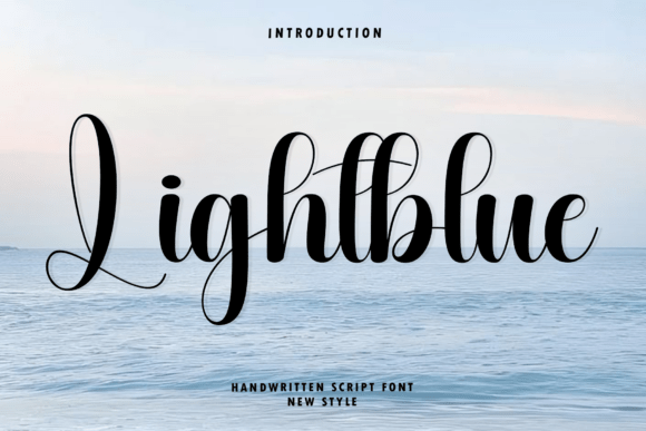 Lightblue: An Elegant Handwritten Script Font for Modern Branding