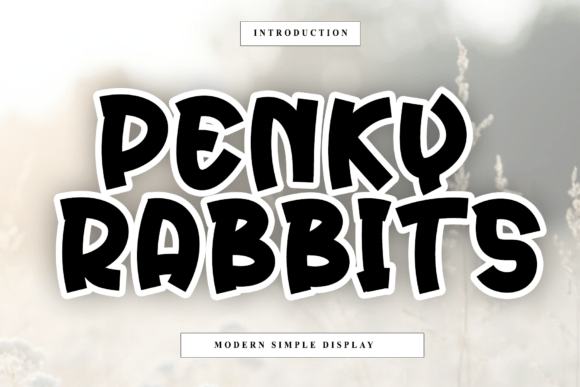 Penky Rabbits Font: A Calligraphic Script for Digital Character