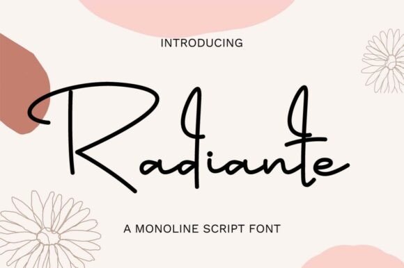 Radiante: A Handwritten Font That Elevates Your Crafted Products