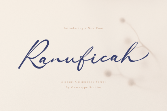 Ranuficah: An Artisanal Script Font for Modern Brand Stories