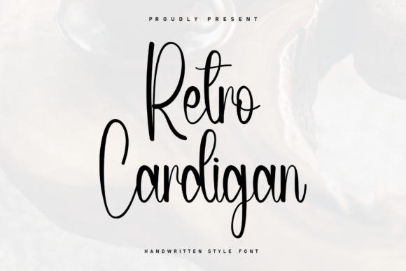 Retro Cardigan: A Cozy Handwritten Font for Authentic Brands