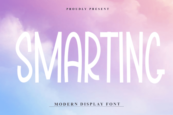 Smarting Font: A Bouncy Handwritten Typeface for Crafters