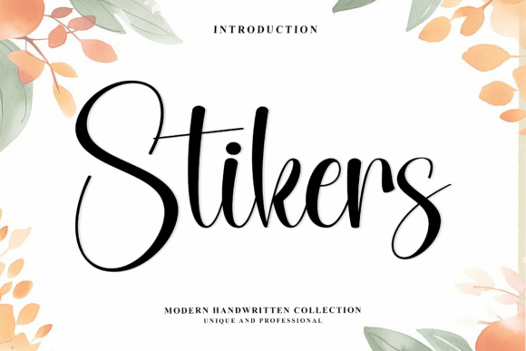 Stikers Typeface: A Fluid Script for Thoughtful Editorial Design