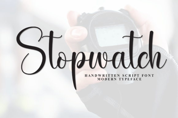 Stopwatch: A Font That Captures the Charm of Handwritten Warmth