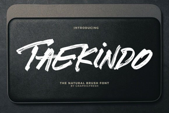Taekindo: A Craft-First Brush Font for Maker Projects