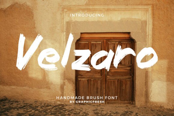Velzaro: A Brush Font Built for Digital Character